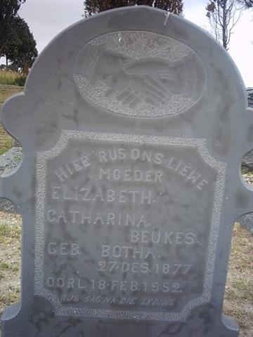 BEUKES Elizabeth Catharina nee BOTHA 1877-1952