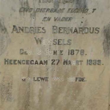 WESSELS Andries Bernardus 1878-1939
