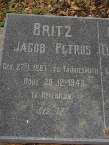 BRITZ Jacob Petrus 1867-1948