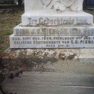 PIENAAR C.D. 1850-192? &amp; Dina J.S. ROUX 1856-1910