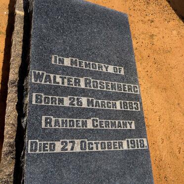 ROSENBERG Walter 1883-1918