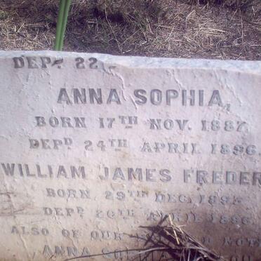 ? Anna Sophia :: ? Anna Sophia 1887-1896 :: ? William James Frederick 1895-1896