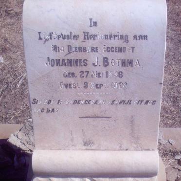 BOTHMA Johannes J. 1886-1928