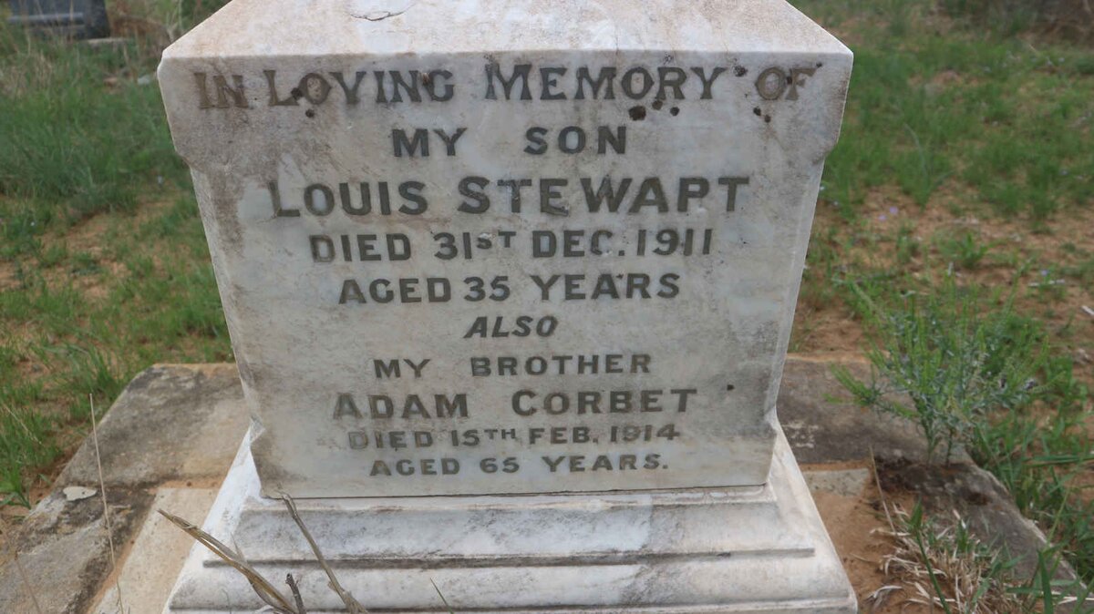 CORBET Adam -1914 :: STEWART Louis -1911