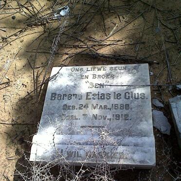 CLUS Barend Esias, le 1886-1912