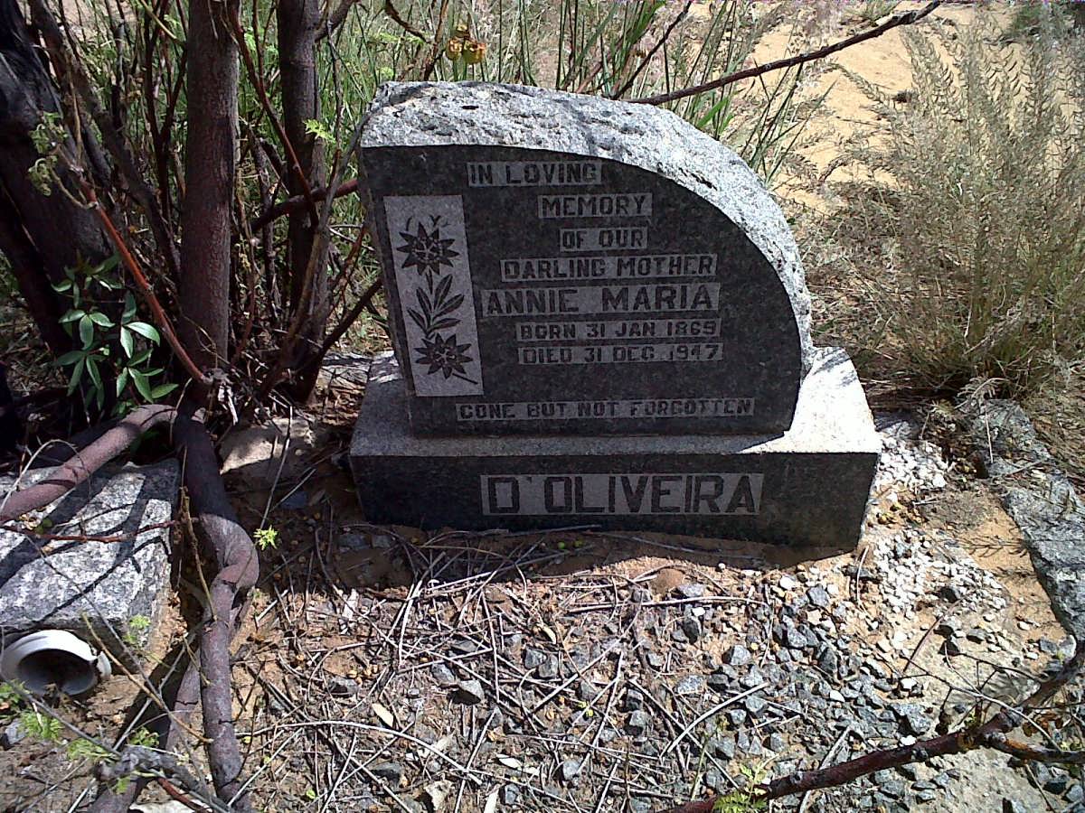 D'OLIVEIRA Annie Maria 1869-1947