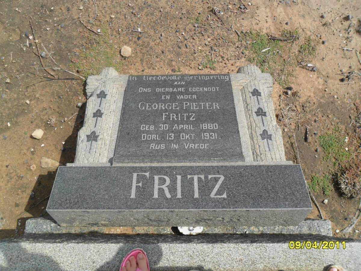 FRITZ George Pieter 1880-1931