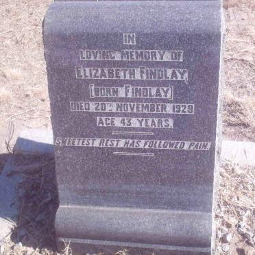 FINDLAY Elizabeth nee FINDLAY -1929