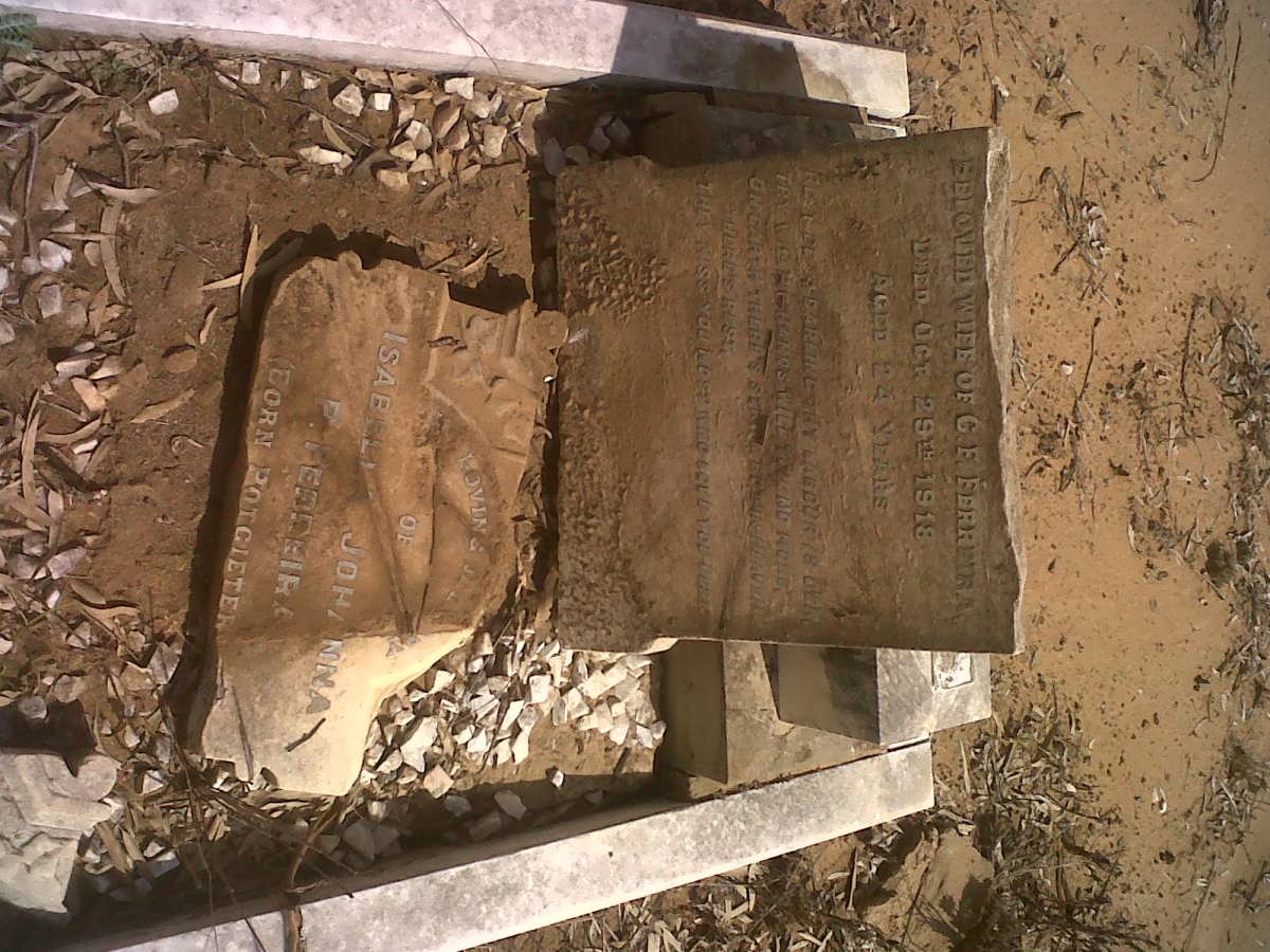 FERREIRA Isabella Johanna nee POTGIETER -1918