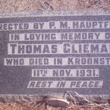 GLIEMAN Thomas -1931