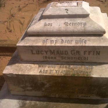 GRIFFIN Lucy Maud nee SCHOFIELD -1918