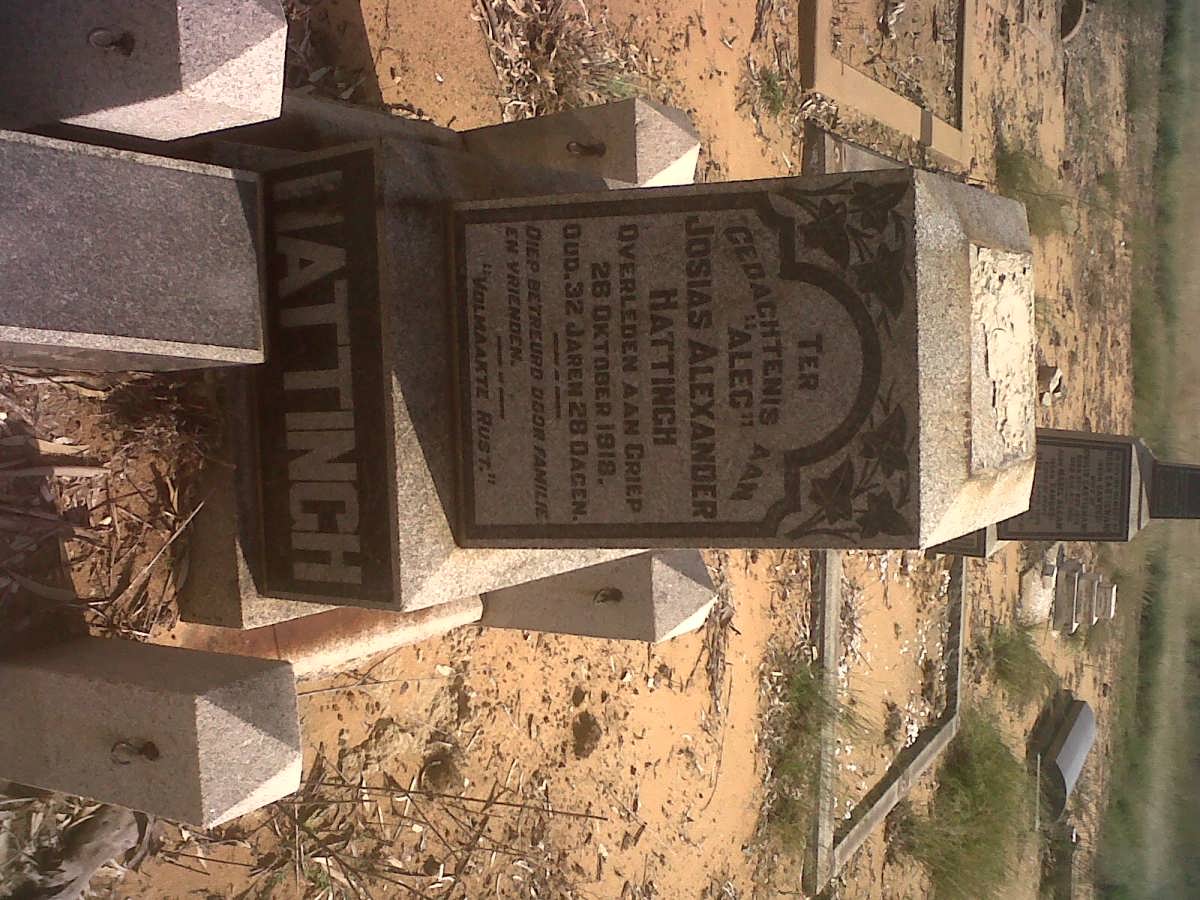 HATTINGH Josias Alexander -1918