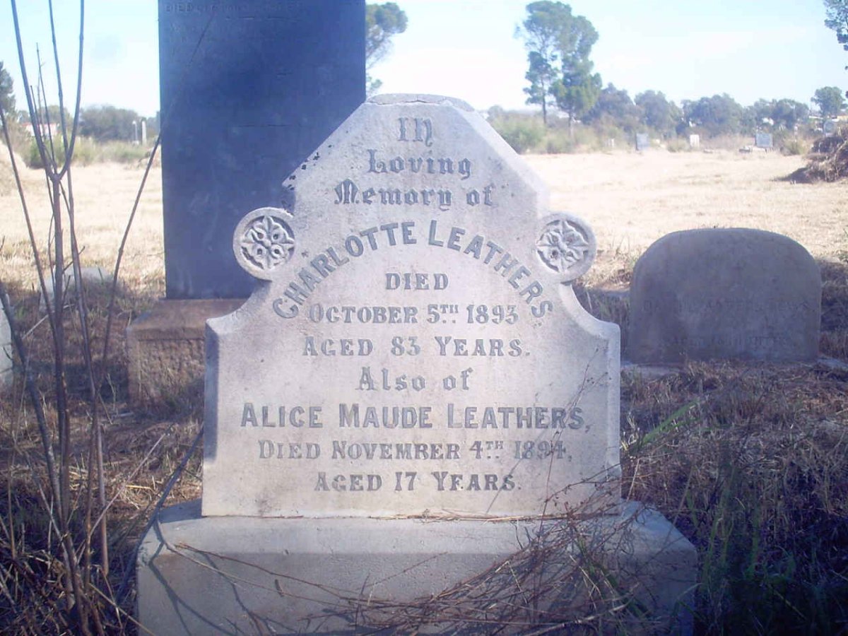 LEATHERS Charlotte -1893 :: LEATHERS Alice Maude -1894