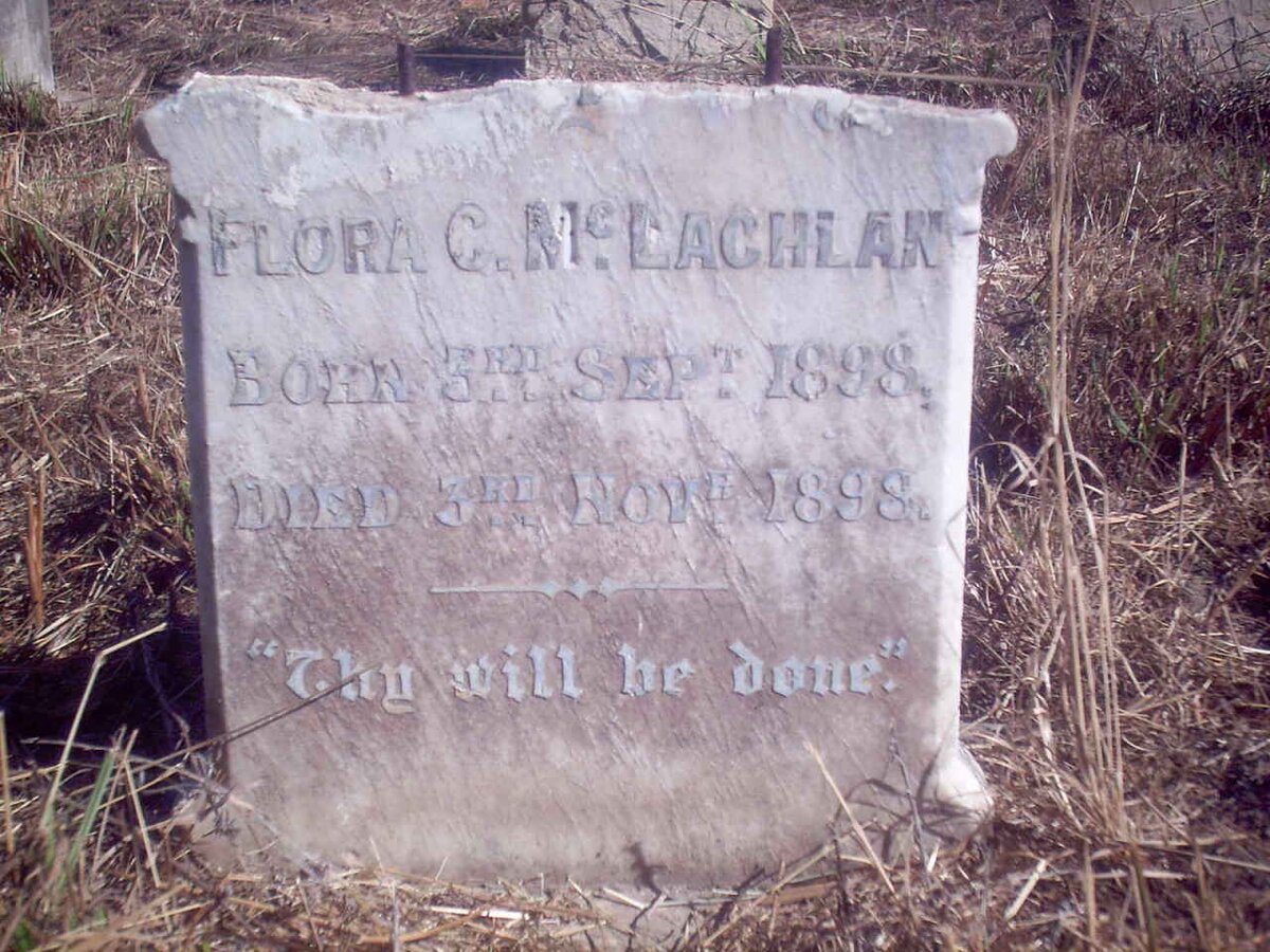 McLACHLAN Flora C. 1898-1898