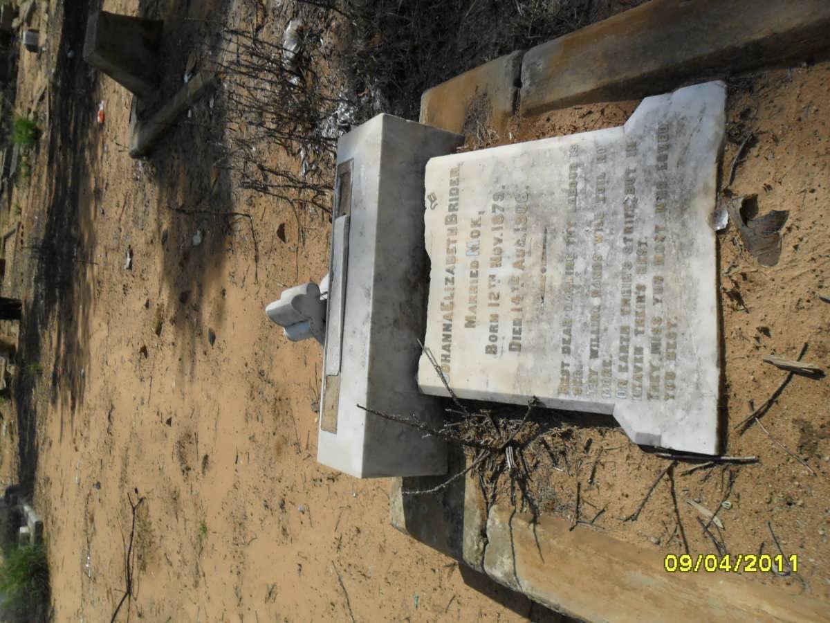 MOK Johanna Elizabeth nee BRIDER 1879-1906