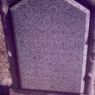 POTGIETER David Davis 1889-1932