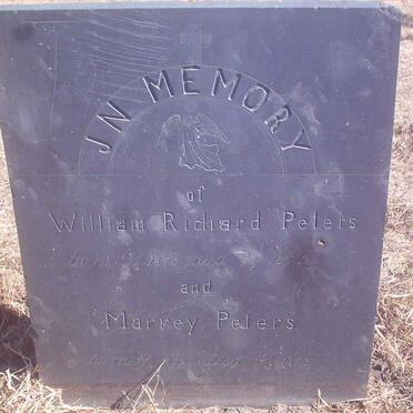 PETERS William Richard 1870-1876 :: PETERS Marrey 1872-1873