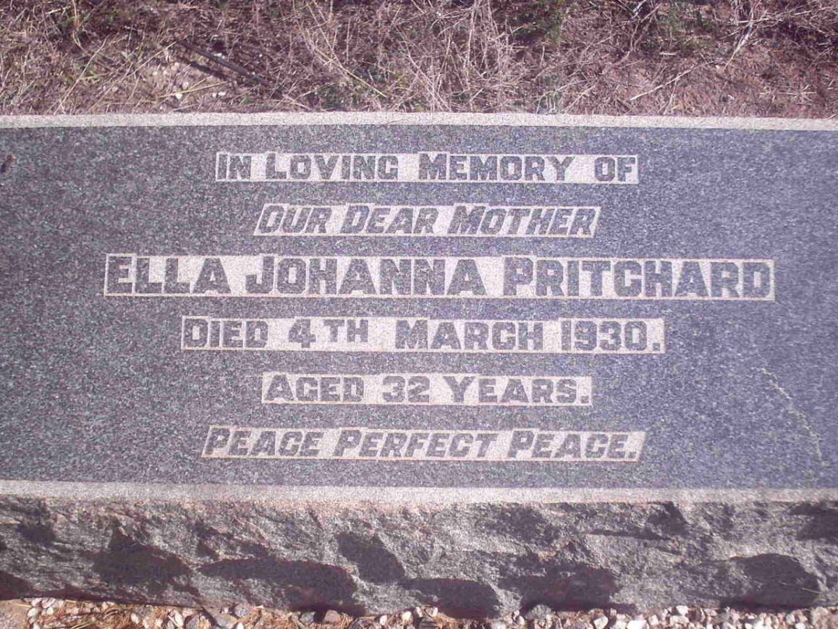 PRITCHARD Ella Johanna -1930