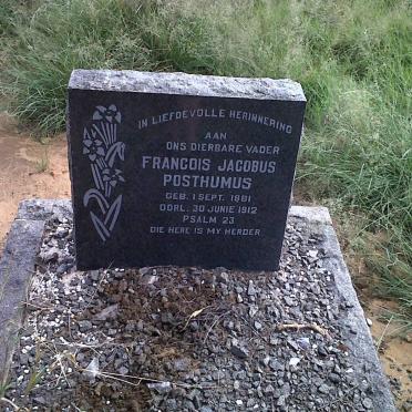 POSTHUMUS Francois Jacobus 1881-1912
