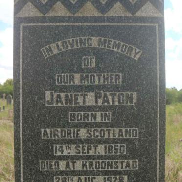 PATON Janet 1850-1928