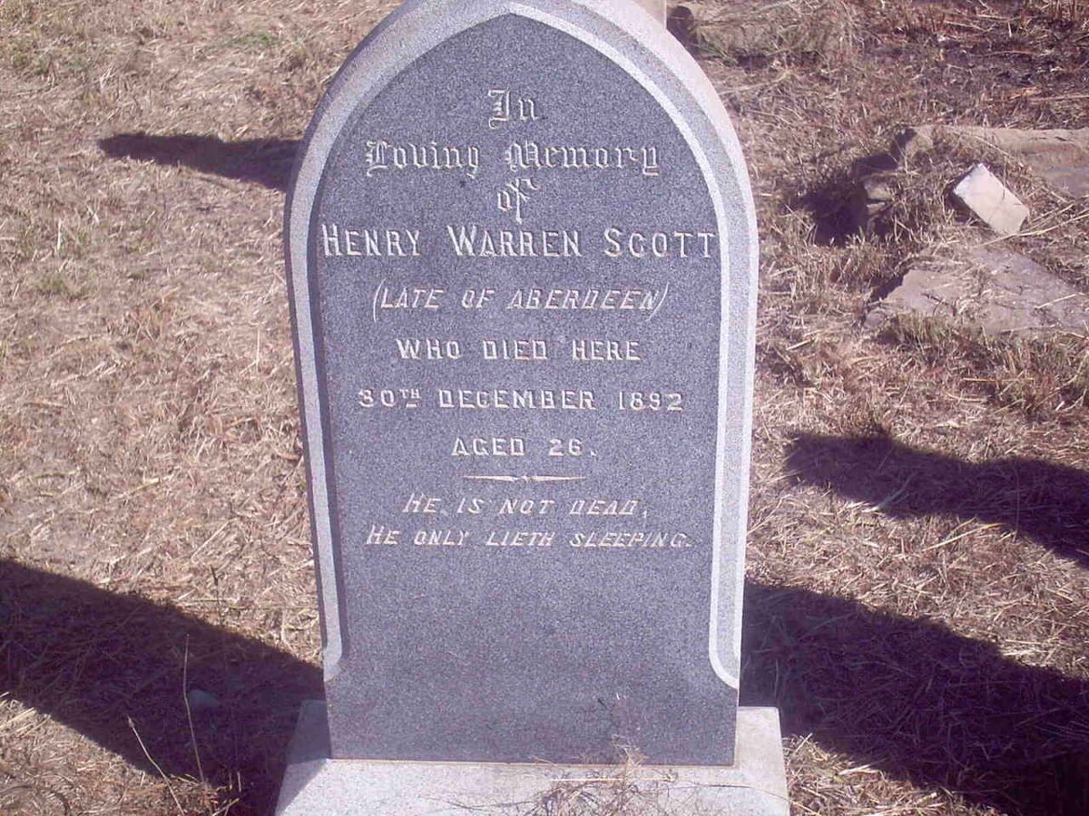SCOTT Henry Warren -1892