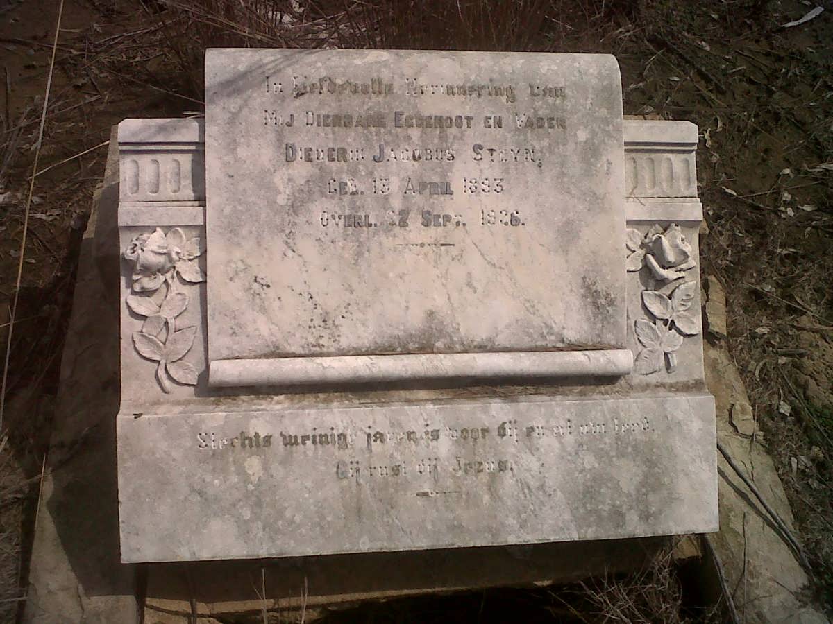 STEYN Diederik Jacobus 1893-1926