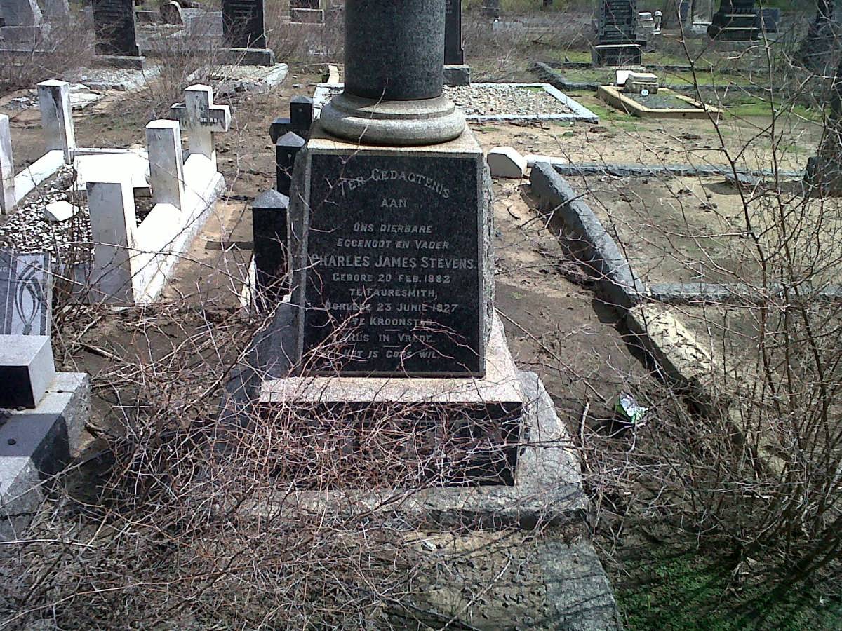 STEVENS Charles James 1882-1927