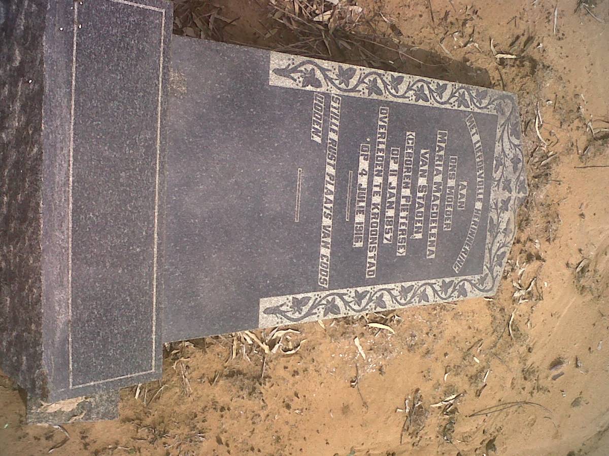 STADEN Maria Magdelena, van nee PIETERSE 1857-1916