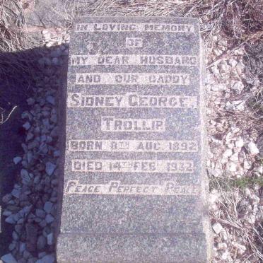 TROLLIP Sidney George 1892-1932