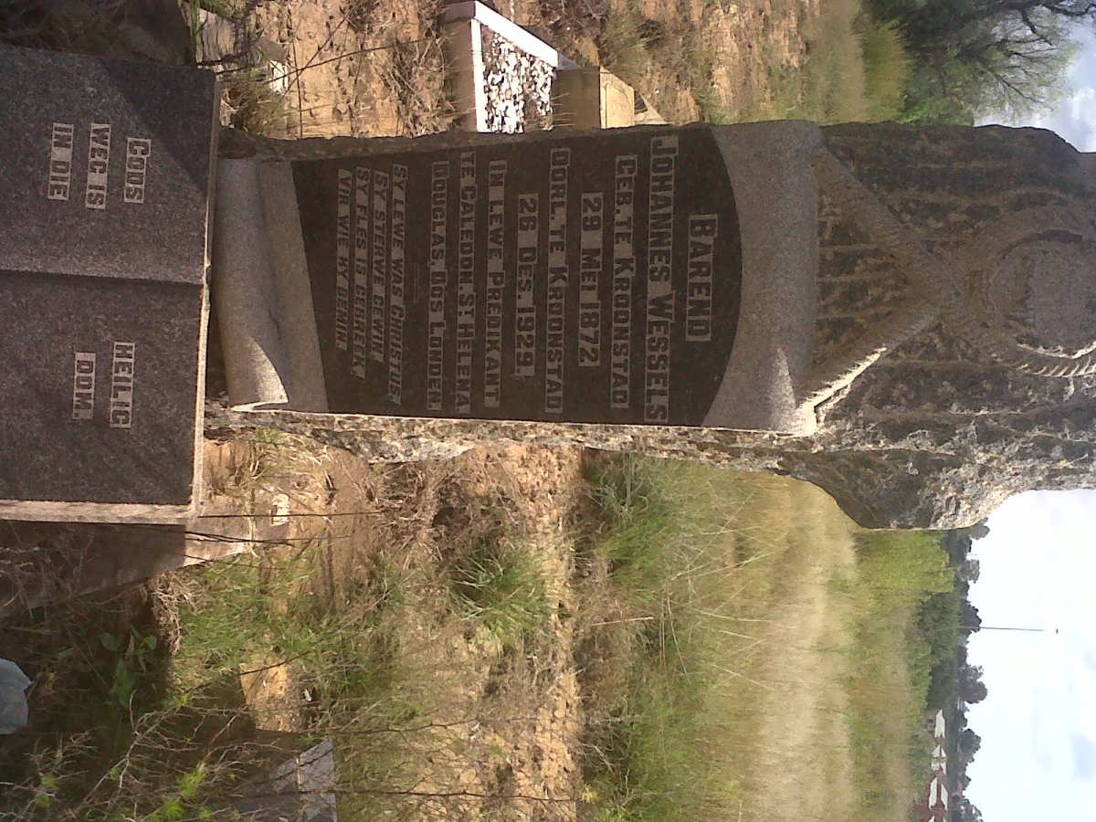 WESSELS Barend Johannes 1872-1929