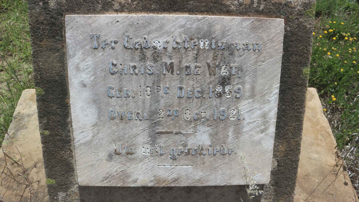 WET Chris M., de 1859-1921