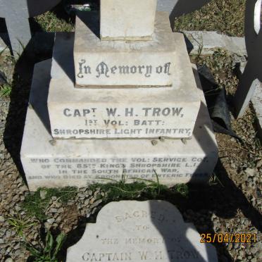 Free State, KROONSTAD, Marais St, British Military Cemetery Memorial