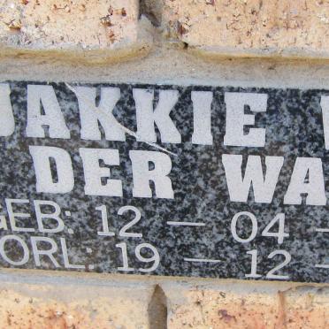 WALT Jakkie, van der 1925-2004