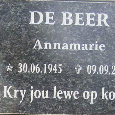 BEER Annamarie, de 1945-2020