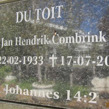 TOIT Jan Hendrik Combrink, du 1933-2003