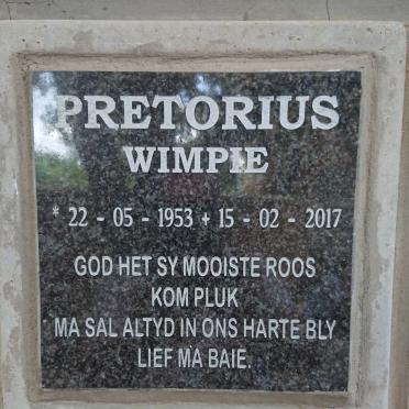 PRETORIUS Wimpie 1953-2017