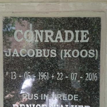 CONRADIE Jacobus 1961-2016