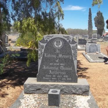 AMBROSE Johanna Daniel 1895-1958