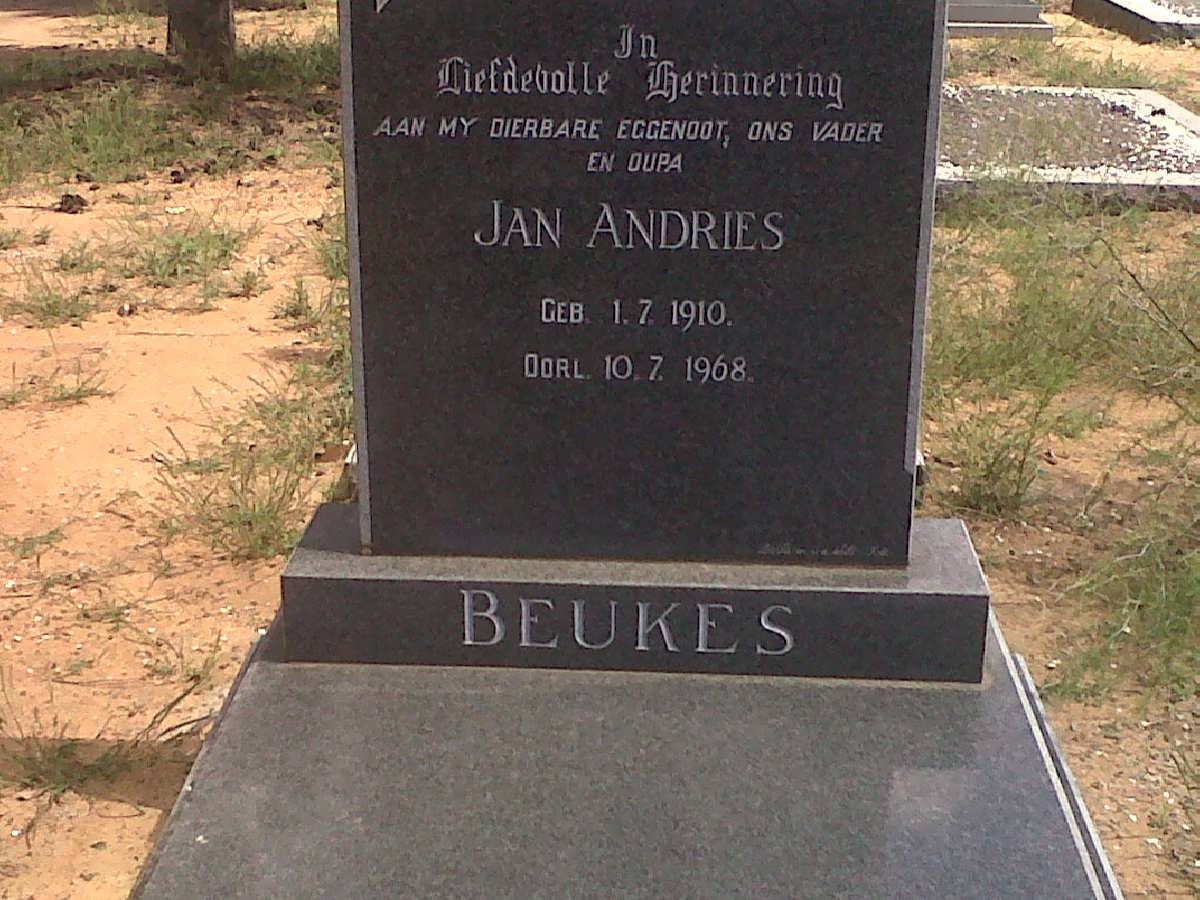 BEUKES Jan Andries 1910-1968