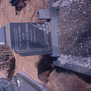 BORNMAN Hester Aletta 1924-1971