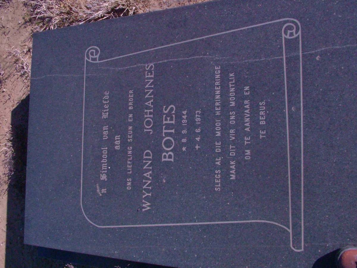 BOTES Wynand Johannes 1944-1973
