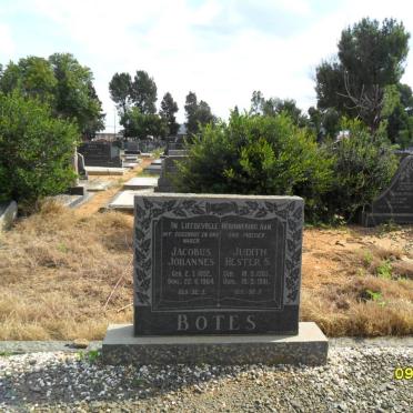 BOTES Jacobus Johannes 1892-1964 &amp; Judith Hester S. 1905-1981