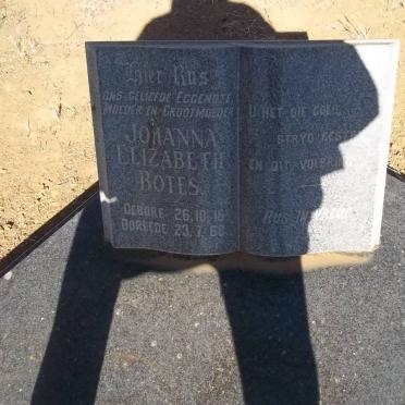 BOTES Johanna Elizabeth 1916-1958