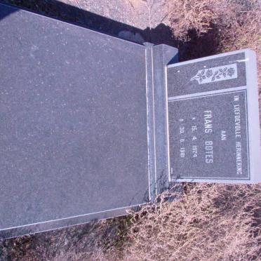 BOTES Frans 1924-1981