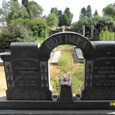 BOTHMA Jan Charles 1917-1959 &amp; Magrietha Johanna Adriana 1925-1977