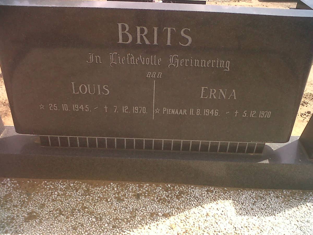 BRITS Louis 1945-1970 &amp; Erna 1946-1970