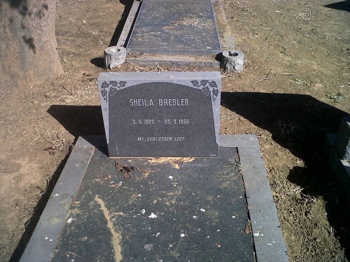 BRESLER Sheila 1920-1966