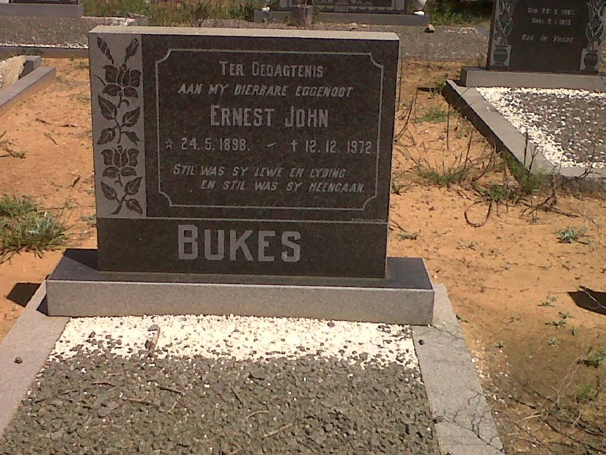 BUKES Ernest John 1898-1972