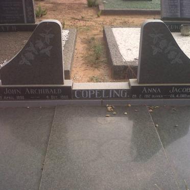 COPELING John Archibald 1896-1960 :: VAN STADEN Anna Jacoba voorheen COPELING nee OLIVIER 1912-1989