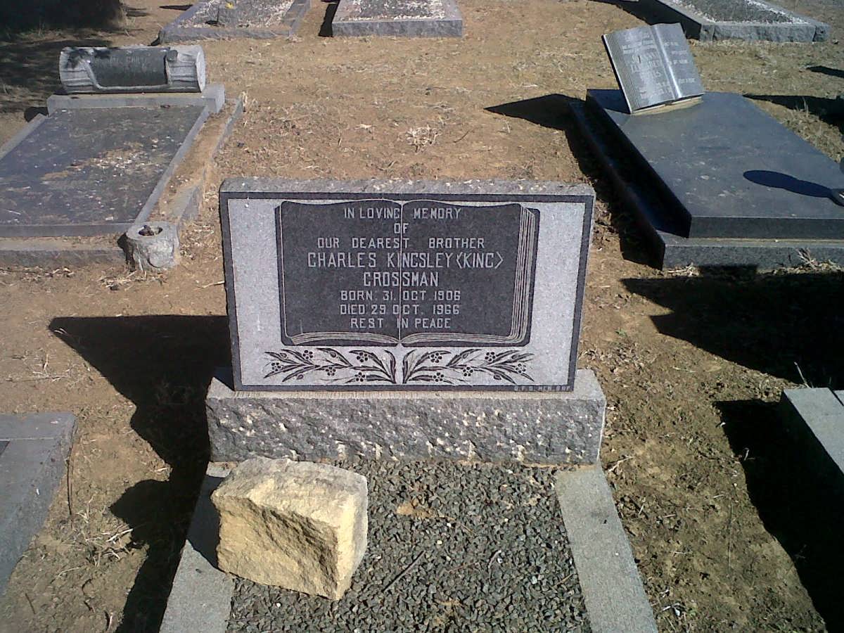 CROSSMAN Charles Kingsley 1906-1966